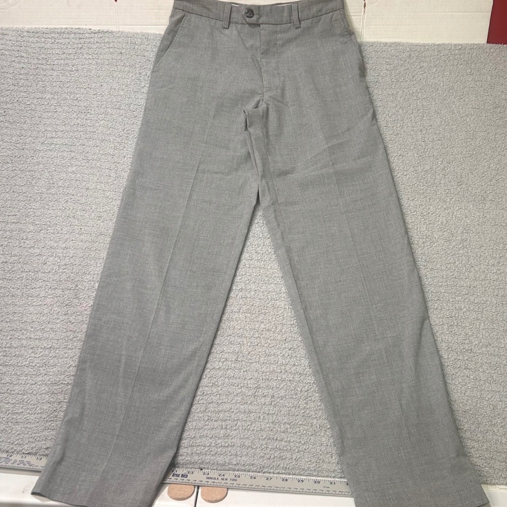 Kenneth Cole Trousers Vintage 30/32 Gray Stretch Tailored Y2K Minimalist Mens